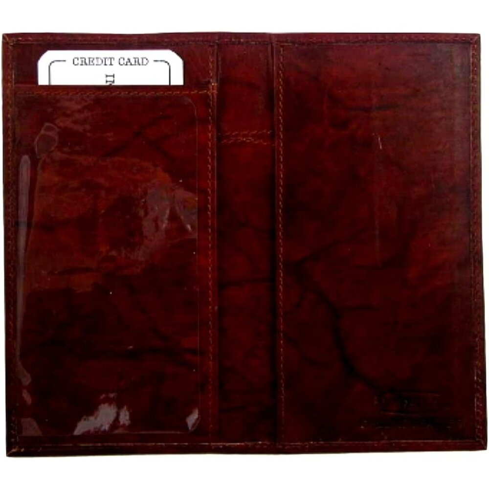 Genuine Leather Simple Check Book Holder style - mw156cf,